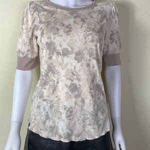 Anthropology Jane+Delaney Vintage Look Floral Top. Size S.